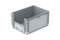 Großbehälter mit Entnahmeöffnung 800 x 600 x 420 mm : EURO-NORM BASICLINE PLUS