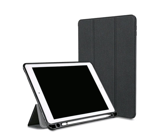 Tablet-Schutzhülle mit Stifthalter für Apple iPad - Schwarz