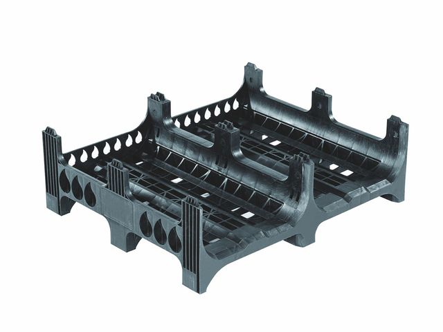 Bottleguard Kunststoff Paletten 1200 x 1000 x 380 mm - BG low virgin 9F