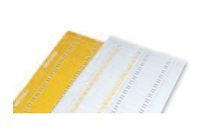 Beschriftete Trägerschienen und Etiketten LASER-bedruckbar