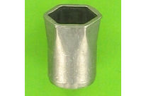 Blindnietmuttern RIVKLES : RIVKLES Edelstahl - Sechskantschaft - Schmaler Kopf, offener Schaft