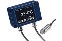 Miniatur-Infrarot-Temperatursensor mit Touchscreen-Anzeige und Sensorkopf