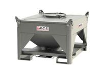 Pulverbehälter mit Absperrschieber