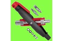 Wiha : WIHA Tournevis - Outils Spéciaux - Clé Universelle d&amp;#039;Armoire Electrique sous Forme de Broche, Carré, Triangle, Queue de Pic