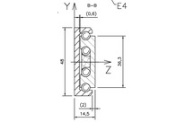 Linearführungen Stahl E48