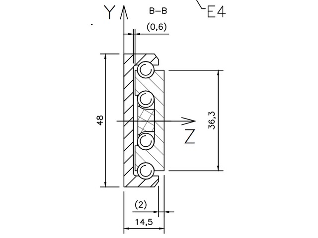 Linearführungen Stahl E48