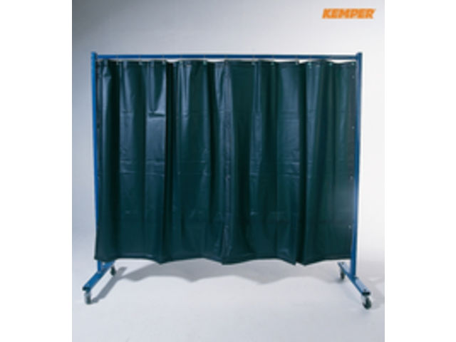 1-teilige Schutzwand mit Folienvorhang