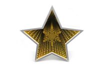 LED Dekoleuchte mit unendlichem Spiegel - Stern - Verstellbare Lichtfarbe