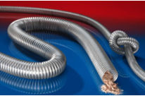 Schwerentflammbare Polyurethanschläuche für die Holzindustrie:  TIMBERDUC® PUR 532 SE