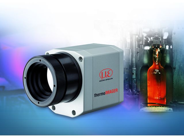 Wärmebildkamera mit Zeilenkamera-Funktion für die Glasindustrie
