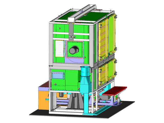 Vertikalofen - Stabilisierung von Kfz-Scheinwerfern