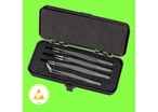 Wiha : WIHA- Pinces - Pinces Professional ESD Grande Précision - Jeu de Pincettes SMD Professional ESD, 4 pièces