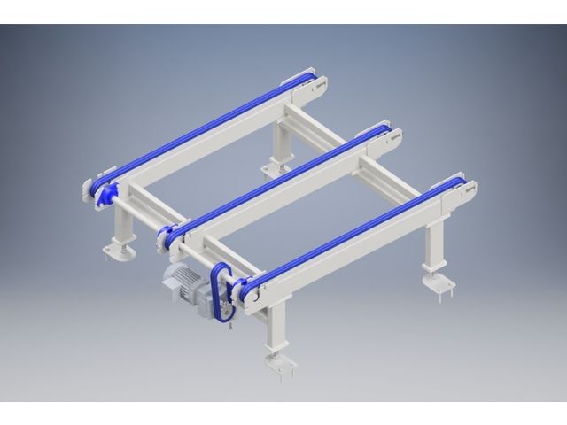 Kettenförderer für Paletten