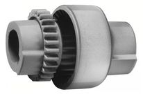 Kupplung mit gebogenen Zähnen M1 / M2