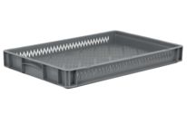  Stapelbehaelter Base 6407 2 OG grau 600 x 400 x 70 mm