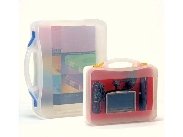 Durchsichtige Kunststoffkoffer