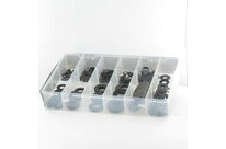 Scheiben - Sicherungen : Verschiedene Scheiben - Tellerfedern - Sortimentbox Tellerscheiben Stahl Schwarz DIN 2093