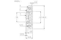 Teleskopschienen vollauszüge Aluminium D444