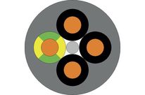 VDE-registrierte ölbeständige PVC Steuerleitung ÖLFLEX CLASSIC 110 12G1,5