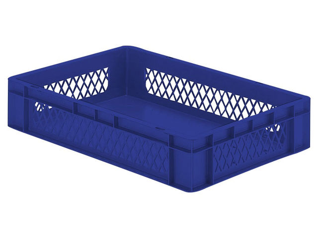 Stapelbehaelter Dina 120 2 blau 600 x 400 x 120 mm