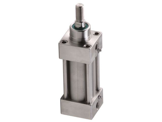 Doppeltwirkende Pneumatikzylinder aus Edelstahl ISO 15552 - Serie AX
