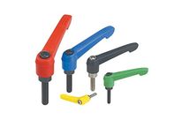 Klemmhebel mit Außengewinde und Kunststoffgriff, Stahl oder Nirosta 06610 / 06611