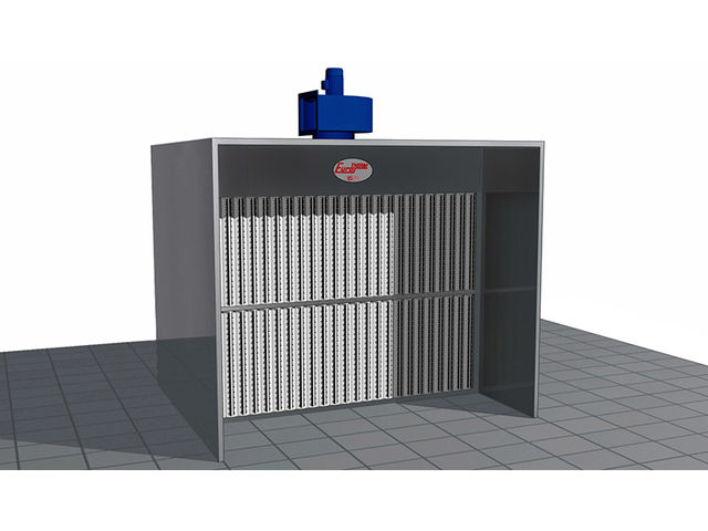 Lackierkabinen mit trockenfilterung