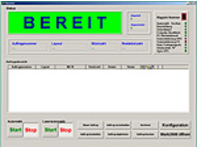 Software Zubehör : Datenblatt Auftragsserver