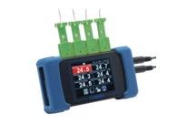 6-kanaliger Handheld-Datenlogger für Temperaturen mit Touchscreen