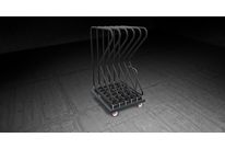 Kommissionswagen für den Transport / Lagerung von Rahmen und fertigen Fenstern - TRANSIT KT