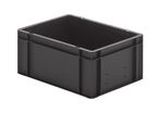Leitfaehiger Stapelbehaelter Band 175 1 cond schwarz 400 x 300 x 175 mm