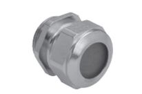 Cable glands nickel-plated brass with solid sealing insert without drilled hole