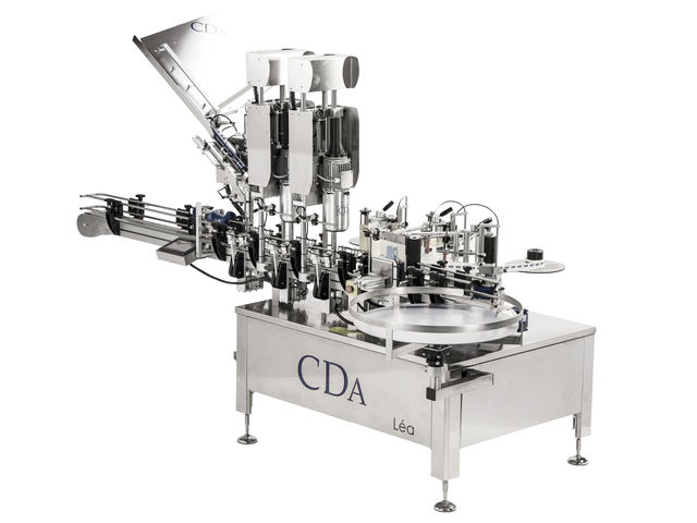Automatische Etikettier- und Aufpressmaschine für Flaschen - Modell Léa