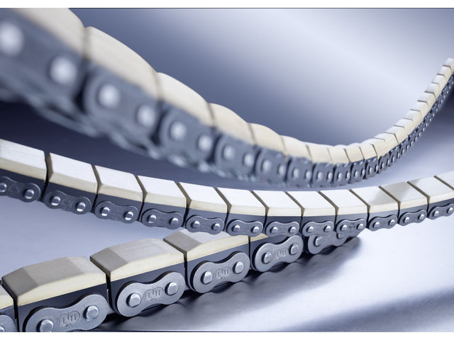 Rollenketten mit aufvulkanisierten Elastomer-Profil
