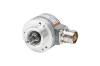 Drehgeber Absolut Singleturn Sendix 5853, SSI, gray, binär, Ø 58 mm, optisch, Welle.