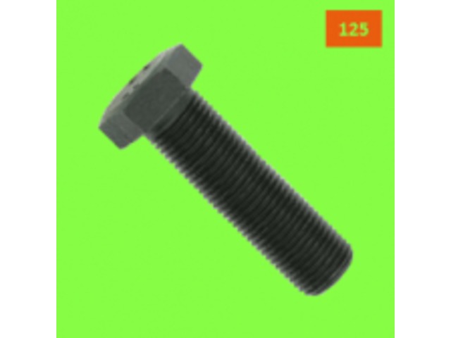 Feingewindeschrauben : Steigung 125 - Sechskantkopf - Stahl 8.8 Schwarz Vollgewinde DIN 961 - Steigung 125