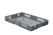 Stapelbehaelter Dina 75 3 grau 600 x 400 x 75 mm