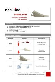 Katalog ManuLine - Hemmschuhe (Deutsch)