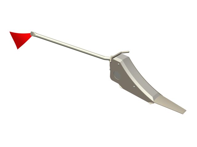 Ablaufkeil mit Fahne für Gleisanlagen | Art.-Nr. 400026 – ManuLine