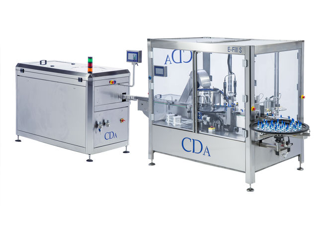 Automatische Abfüll-, Verschließ-, Schraub- und Etikettiermaschine - E-Fill S