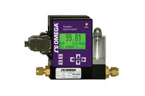 Anzeige für Durchfluss, Gesamtmenge und Steuerbefehle