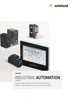 wient® - Industrial automation - Easy remote access to machines and systems, machine data collection and machine operation.