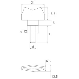 Flügelschrauben PLAS 31 - Verschraubung