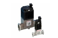 Pneumatisch betätigte Absperrventile der Baureihe IPV16PKA, mit Faltenbalgdichtung, Aluminium