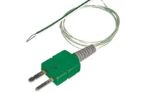 Installationsfertige, isolierte Drahtthermoelemente mit Miniatur-Thermoelementstecker Typ SMPW und aufrastbarer Zugentlastung für hohe Belastungen