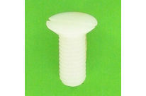 Visserie Nylon : Tête Fraisée Fendue TF Nylon Naturel PA6-6 Din 963