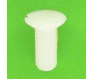 Visserie Nylon : Tête Fraisée Fendue TF Nylon Naturel PA6-6 Din 963
