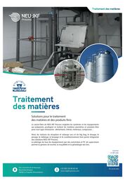 Lösungen für die Verarbeitung von Materialien und Fertigprodukten