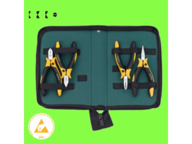 Wiha : WIHA- Pinces - Pinces Professional ESD Grande Précision - Jeu de Pinces Professional ESD, 4 pièces