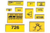 Kennzeichnungstüllen HELAVIA-TWIN Beschriftung nach Wunsch und Schutzfilm